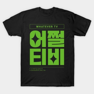 Whatever Go Watch TV Korean Typography T-Shirt